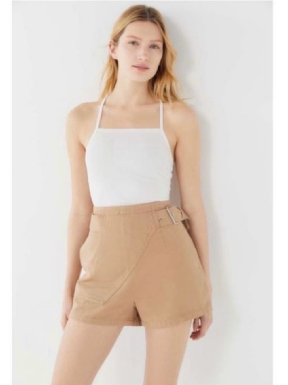 Urban Outfitters high rise belted shorts
